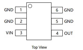 過壓保護(hù)OVP開關(guān)SOT23-6 封裝