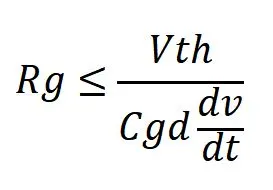 驅(qū)動電阻上限值的計算